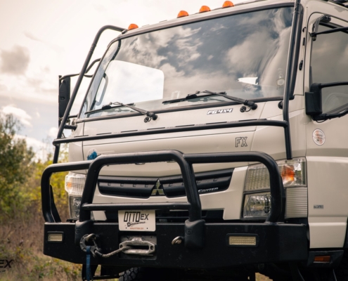 Mitsubishi Fuso ECB Bullbar on a 2017 Earthcruiser