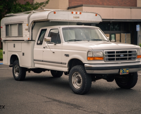 Ford F250 with Alaskan Camper on Service body